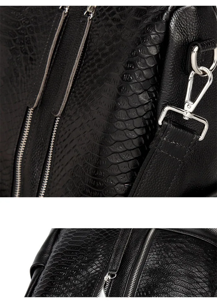 ZENCY 100% Genuine Leather Alligator Women Cowhide Classic Deign American Style Fashion Crocodile Women's Backpacks Designer Bag