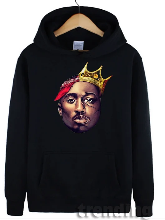 Модная мужская и женская знаменитость biggie 2PAC Eazy Tupac осенне-зимняя теплая
