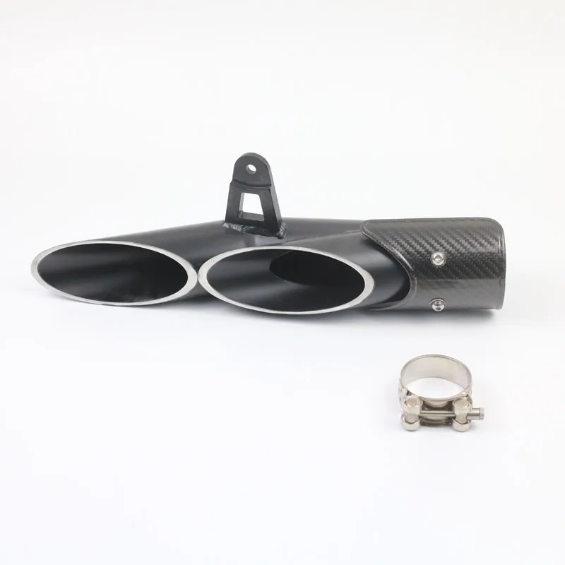 

Motorcycle Exhaust Muffler Double Down Slip-On For YAMAHA R6 2006~2016 TOC YA002