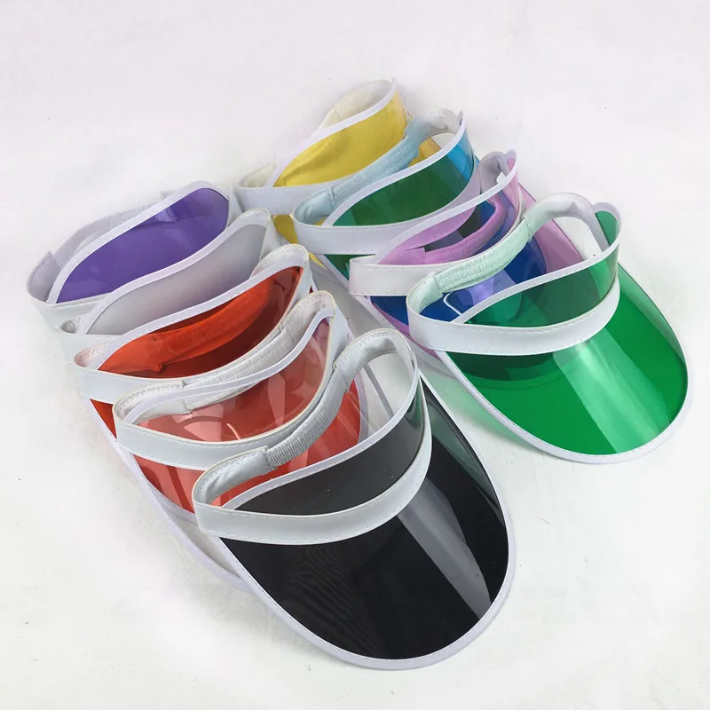 Summer Sports Cap UV Protection Solid Color Empty Top Beach Hat Cap