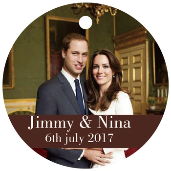 

100 PCS Personalized People Print White Tag Labels Thank You Custom Wedding DIY Decoration Tag Anniversary Invitation Card Gift