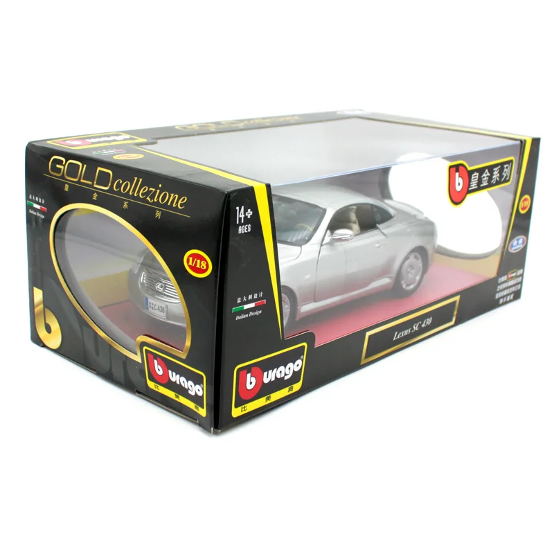 Bburago 1:18 Lexus SC 430 классические автомобили спортивный автомобиль литая модель
