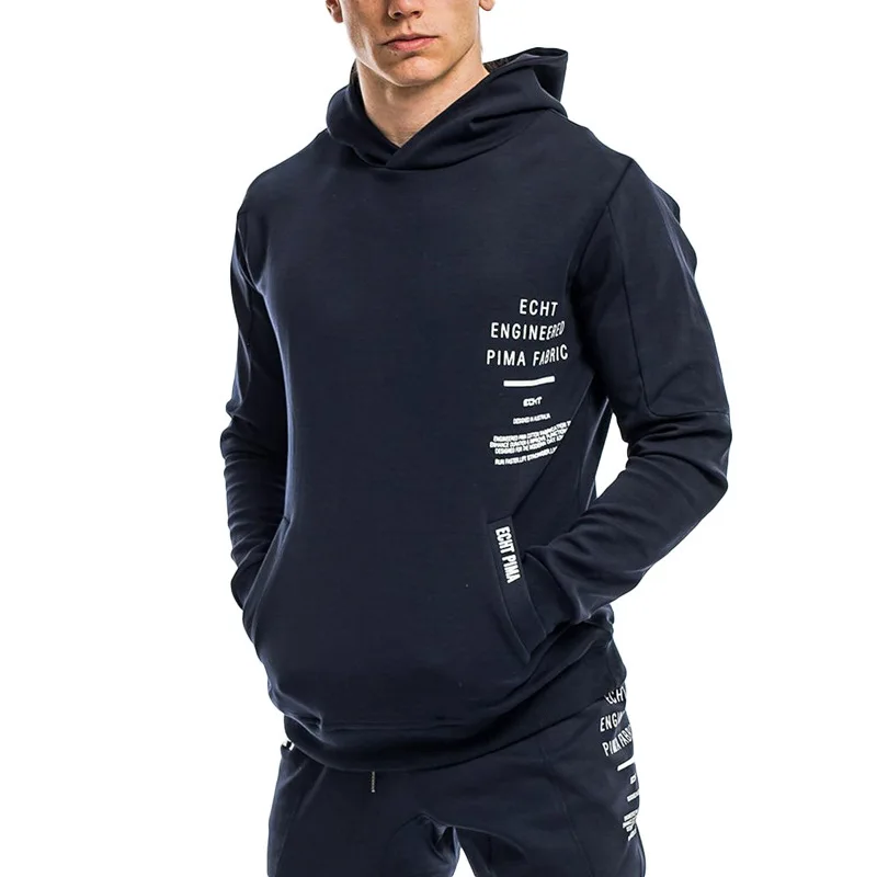 

2019 New Autumn Sports hooded Jacket Cotton Running Fitness Long Sleeve Jacket
