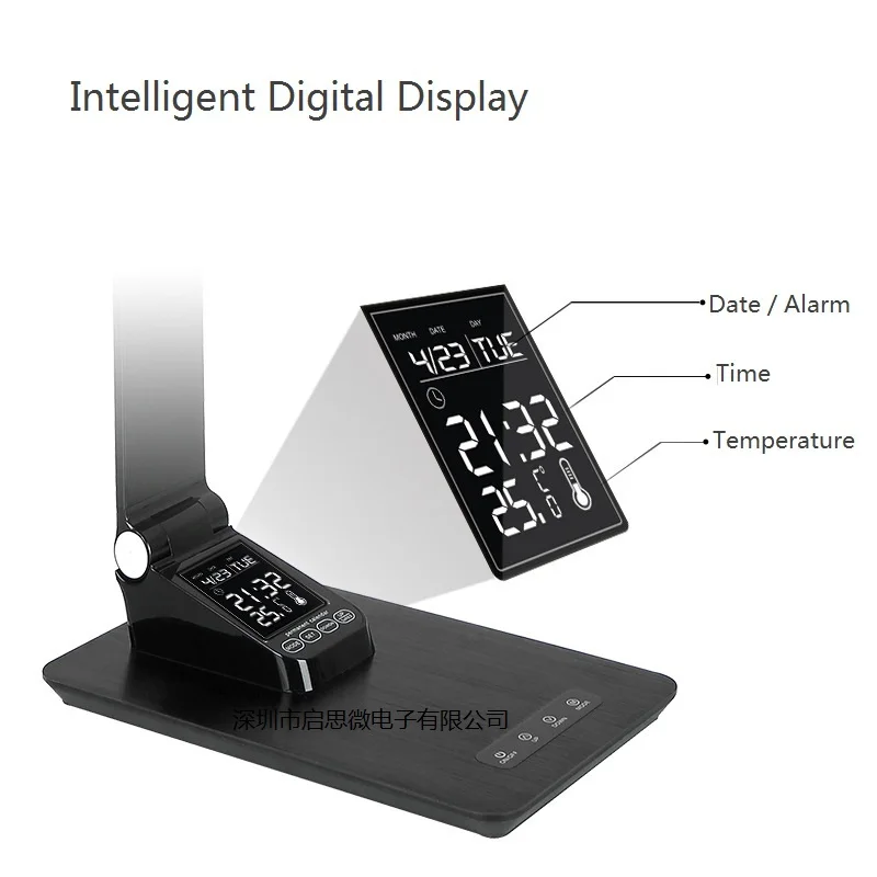  Ultra-thin Eye Protect LED Table Lamp Study Desk Lamp LCD display Light office 3 mode Dimmable Fold