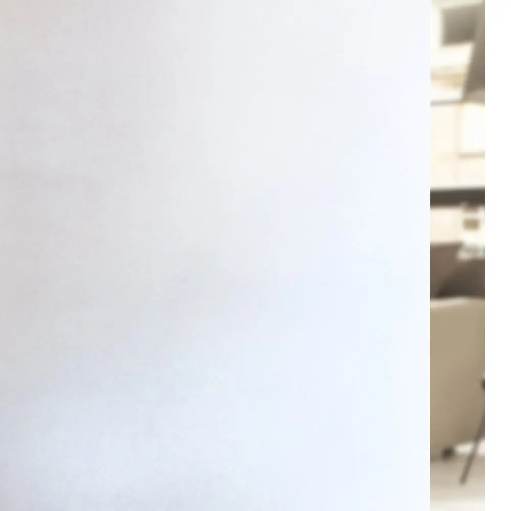 

Privacy Window Film Matte White Frosted Window Film Non Adhesive Static Cling Glass Film for Home Bathroom Office Meeting Room