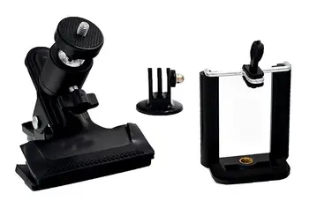 

3 in 1 Kit Bundle Tripod Camera Clip Clamp Backdrop Reflector Holder Clip, GoPro