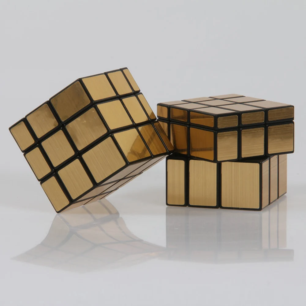 Shengshou ss 57 мм зеркало блоки литые покрытием 3x3x3 Magic Cube Скорость Логические кубики подарок на день рождения развивающие игрушки для Для детей