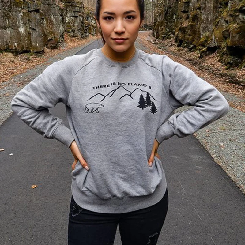 Это No Planet B забавная толстовка женская Steetwear графическая толстовка пуловеры Толстовка Harajuku Mom Life женские толстовки Drop