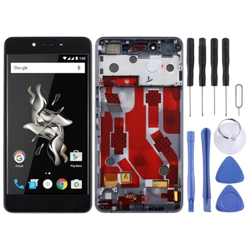ЖК-экран и дигитайзер полная сборка с рамкой для OnePlus X E1003(черный