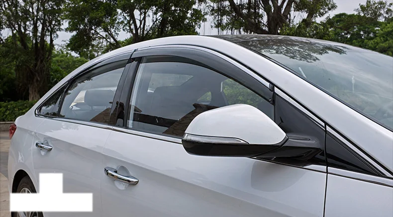 Lsrtw2017 Инженерная пластиковые накладки на окно автомобиля дождь Защитная для hyundai sonata подъем