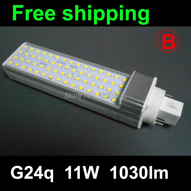 G24 plc светодиодные лампы 11 Вт 60 Светодиодный 2835SMD лампа для точечного светильника bombillas 110 V 220 V 230 V 240 V теплый белый/белый 2 шт./лот