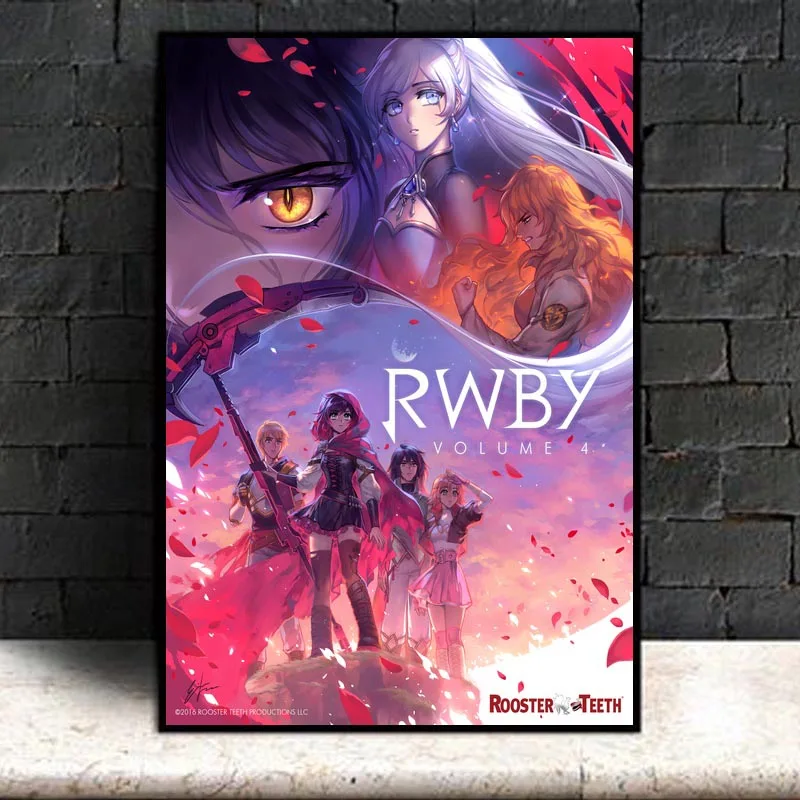 Печать на холсте украшение дома Rwby Классический Аниме Стены Модульная художественная картина картины скандинавском стиле плакат прикроватный фон