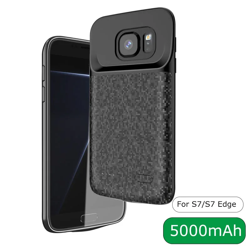 

Battery Charger Case 4700mah For Samsung Galaxy S7 Silm Silicone Shockproof Power Bank Case For Samsung S7 Edge 5000mah Cover