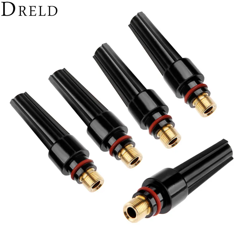 5 шт. сварочные колпачки DRELD для TIG 57Y03 средней длины подходят сварочных фонарей