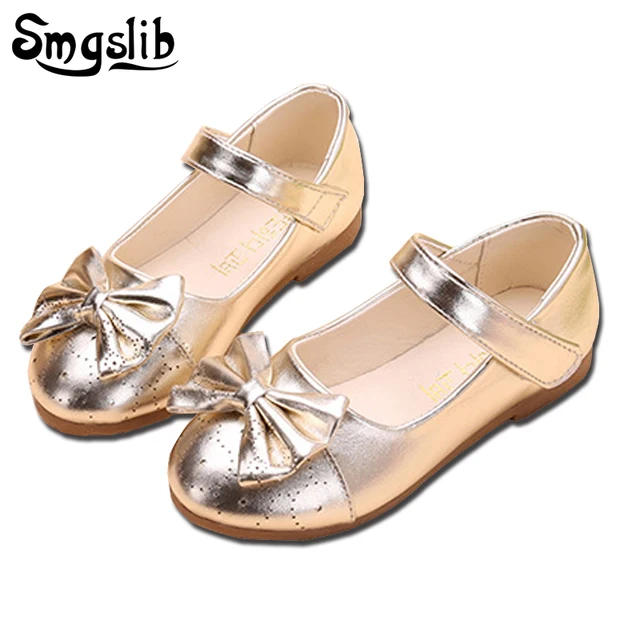 Buy Smgslib Girls dress shoes bowtie Princess party