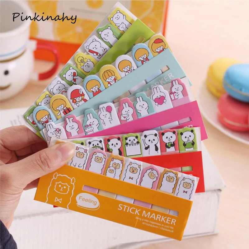 

2 X Kawaii Cartoon Animals Panda Rabbit Sheep Memo Pad Sticky Notes Memo Notebook Stationery School Supplies Note Paper Stickers