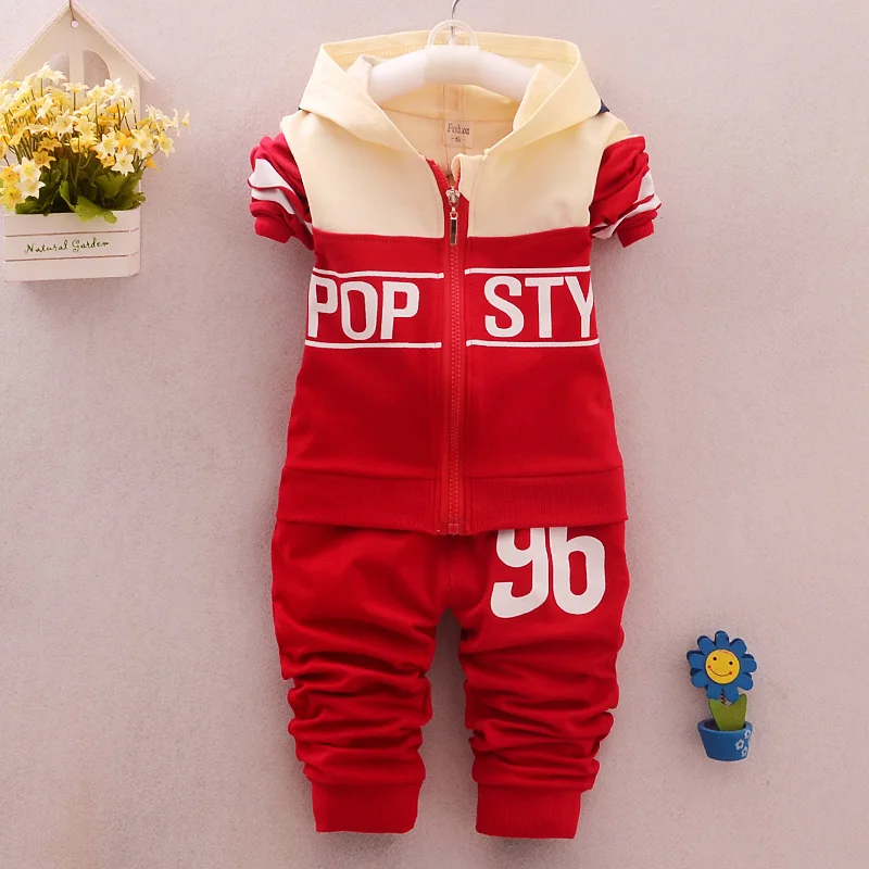 

2017 Fashion Spring and summer Boy's suit Children's clothing Cotton products Coat and pants 2 pieces Boys Set Children's suits