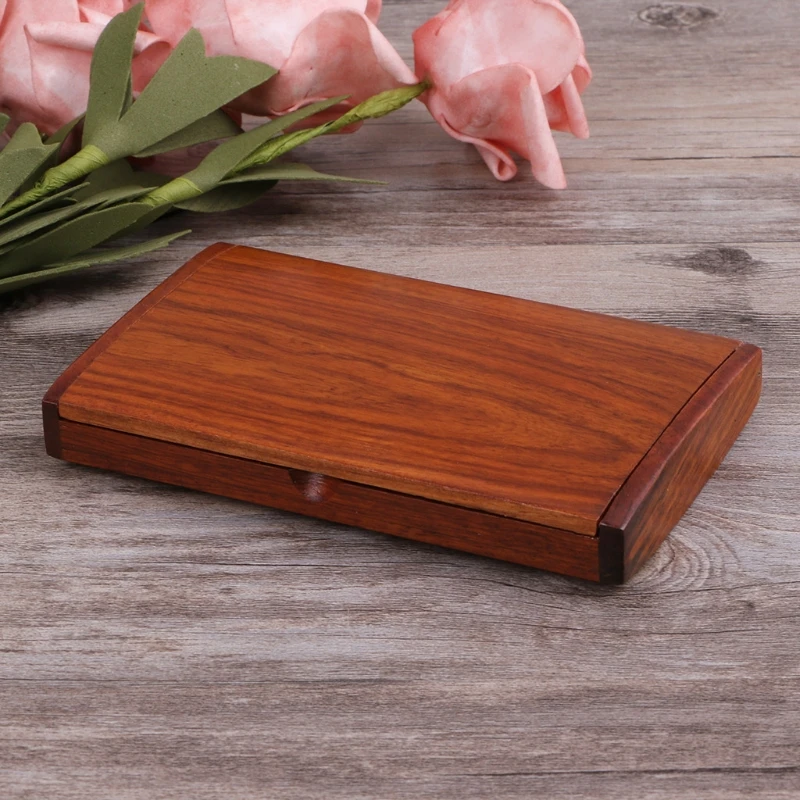 

Wooden ID Credit Card Holder Protector Men Women Wallet Cards Storage Case