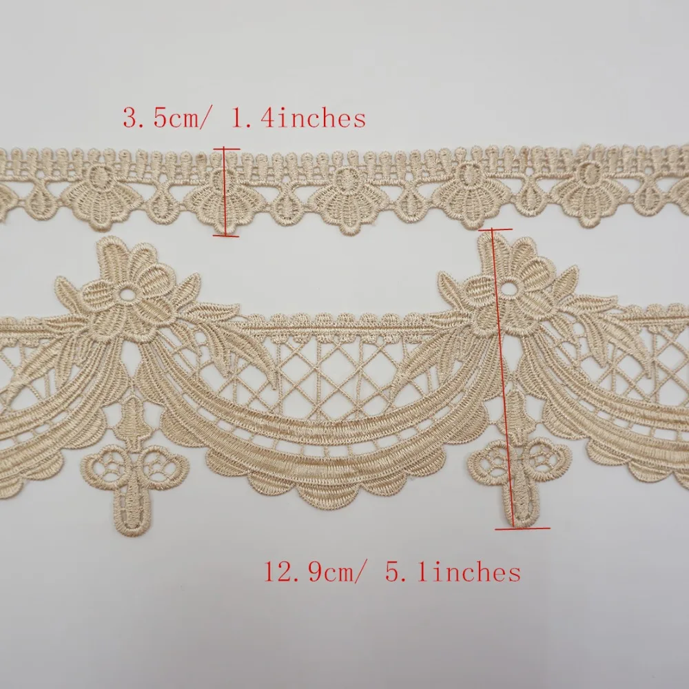 Cusack 2 ярда 12,9 см кружевное украшение лентами для дивана шторы отделка домашний текстиль аппликация полиэстер высокое качество