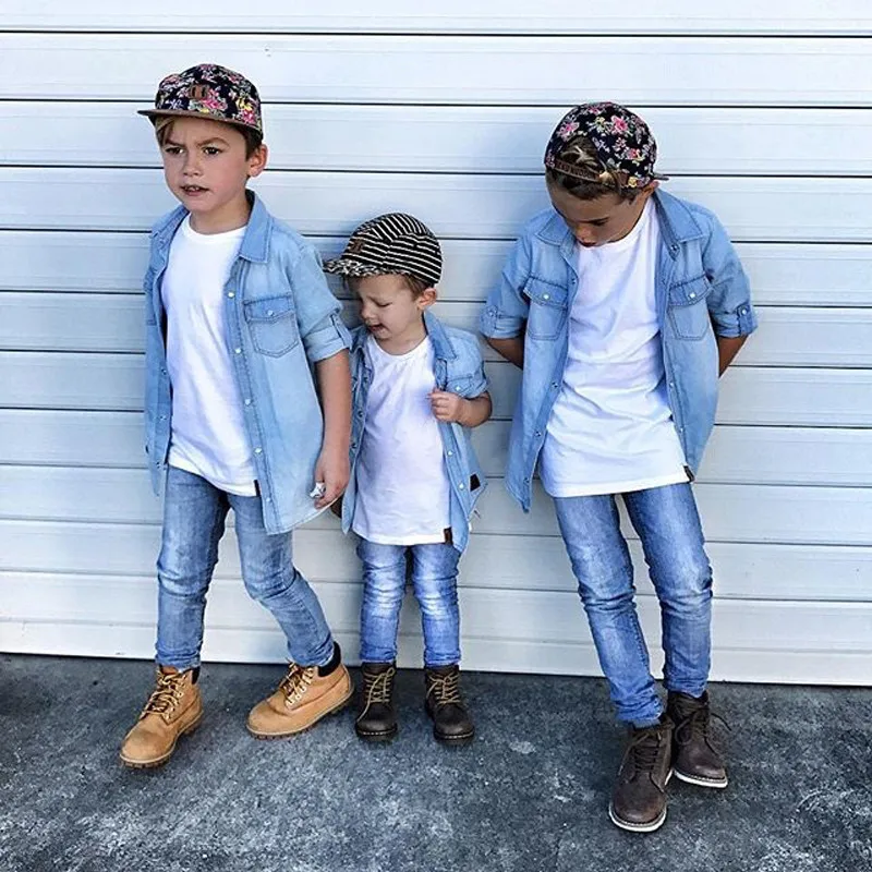 denim attire for kids