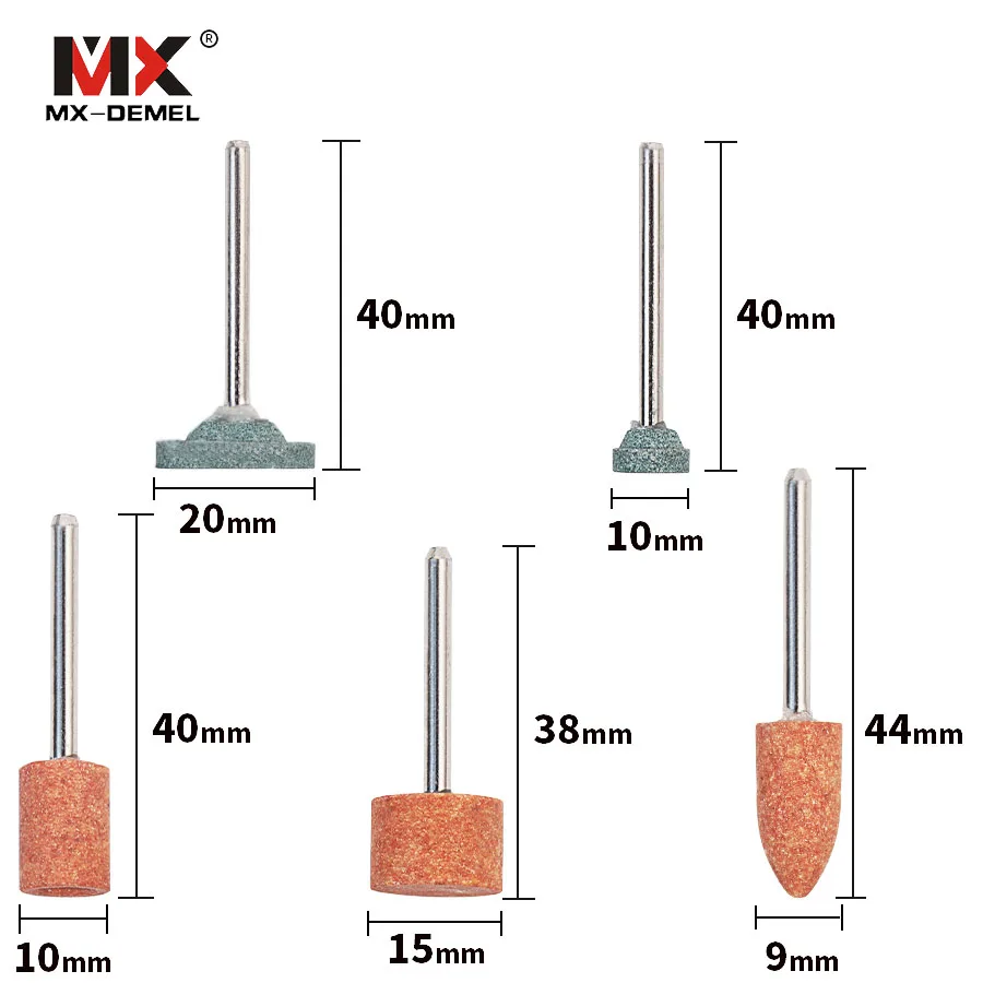 15 шт./компл. абразивные установленный камень для вращающихся инструментов Dremel шлифовальный камень алмаз шлифовальные круги головки Dremel инструменты аксессуары