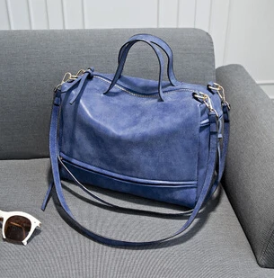 Известный дизайнер, женская сумка-мессенджер, искусственная замша, сумки через плечо для дам, Ретро стиль, нубук, сумка через плечо, женские сумки XK11 - Цвет: Синий