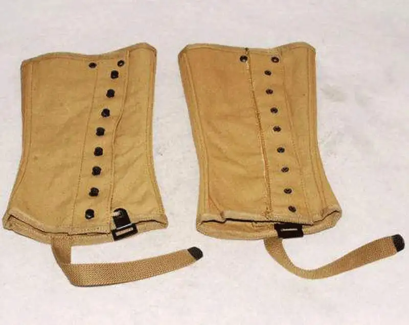 Military WWII US Army Wrappings Leggings or Puttee Soldier Canvas-US048