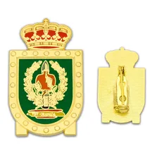 Изготовленный на заказ металлический штырь значка короны дешевый изготовленный на заказ позолоченный Медаль на булавке