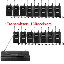 Takstar WPM-200/wpm200 беспроводной монитор система UHF In-Ear стерео Беспроводная гарнитура сценические мониторы 1 передатчик+ 15 приемников
