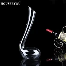 HOUSEEYOU 1000 мл элегантный хрустальный стеклянный аэратор для винного графина, контейнер, дизайн бобовых ростков, стиль графин, красный Графин для вина, бар