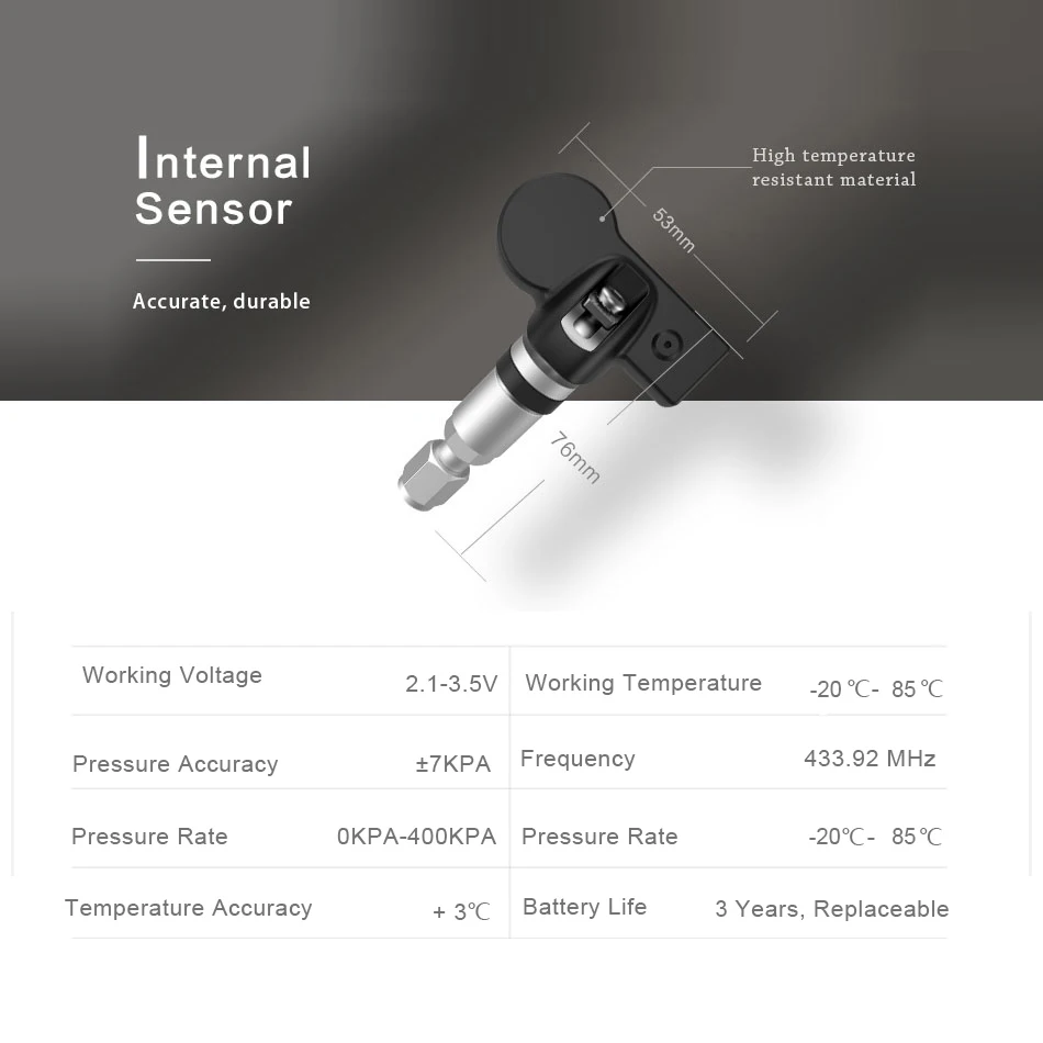 Dealcoo TPMS Android система контроля давления в шинах Система мониторинга состояния шин
