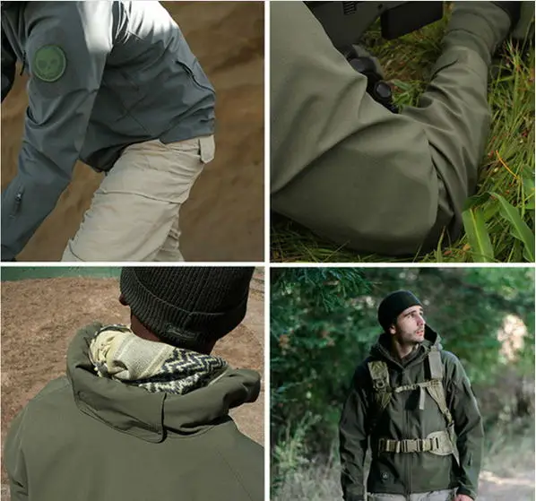 Men Outdoor Waterproof Jackets TAD V 5.0 XS Softshell Hunting Outfit Thermal Clothes Tactical Camping Hiking Breath Sport Suit