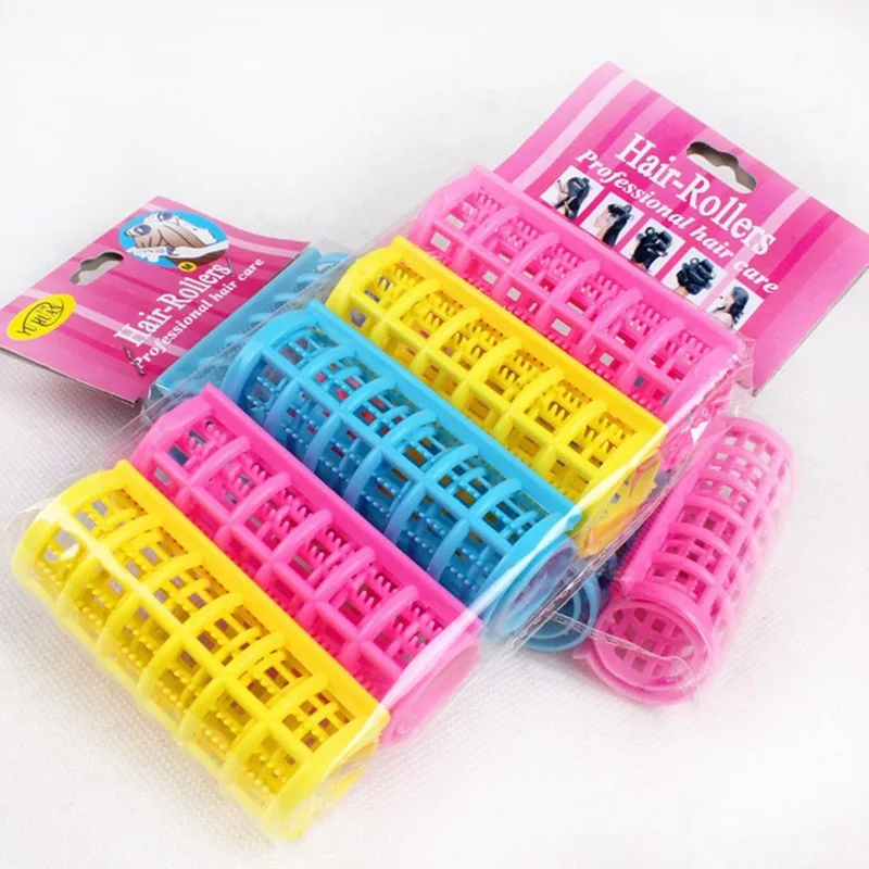 

5 Pcs Magic Hair Curlers DIY Hair Salon Curlers Rollers Tool Soft Large Hairdressing Tools Plastic Hair Rollers Random Color