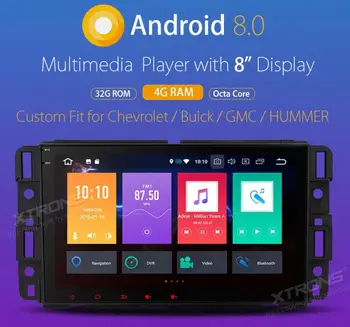

8" Android 8.0 Octa Core Car Stereo Radio Player GPS Multimedia for Chevrolet Suburban Tahoe Impala Buick Enclave GMC HUMMER