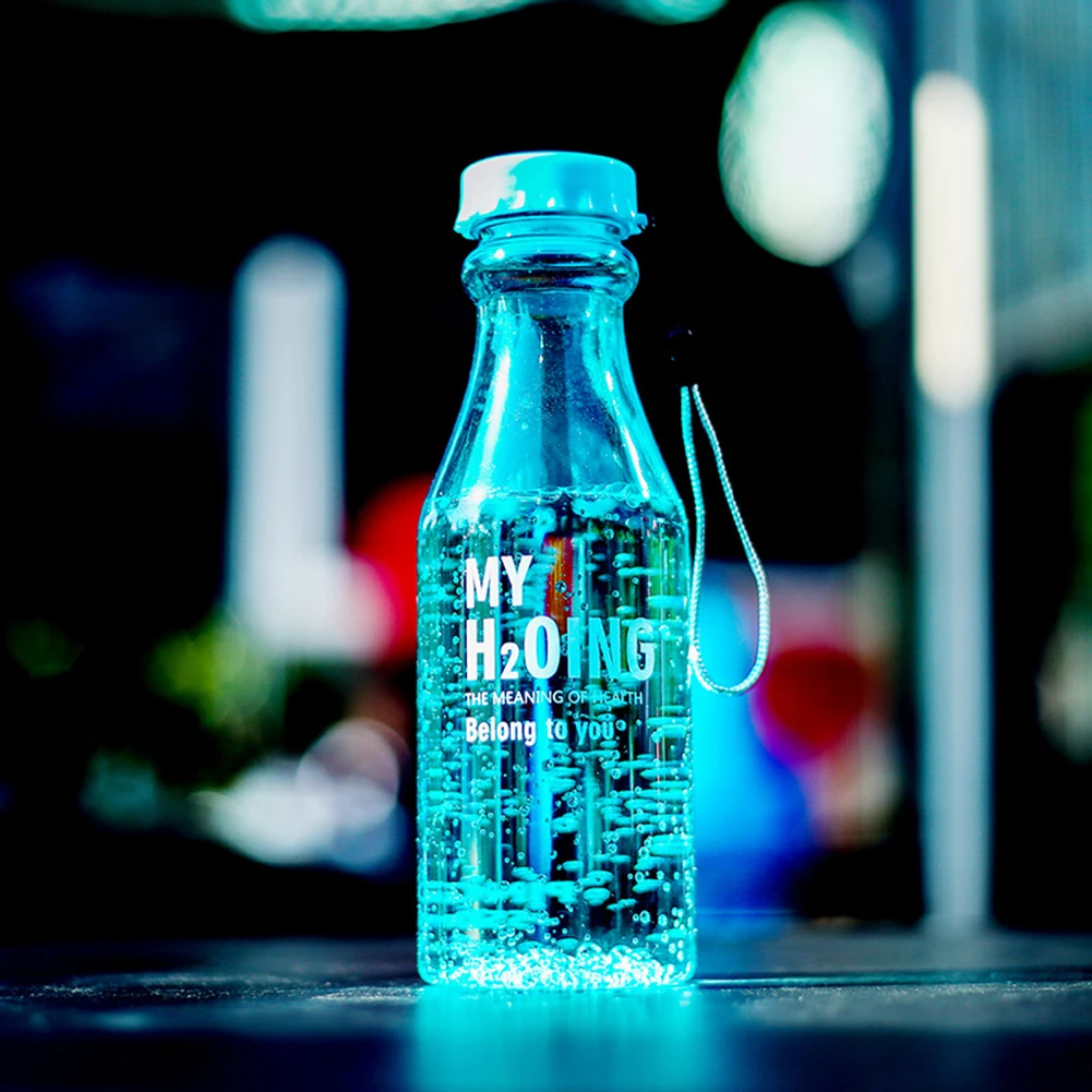 550 мл мультяшная пластиковая бутылка для воды для путешествий открытый подвесной ремень для воды Герметичная Бутылка термостойкий бар контейнер аксессуар