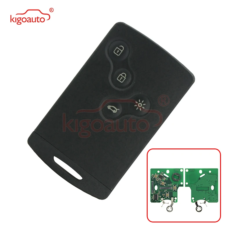 Kigoauto 285975779R дистанционного смарт-карты ключ 4 кнопки 434 МГц PCF7952 для Renault Laguna III Megane III Scenic III 2010 2011 2012