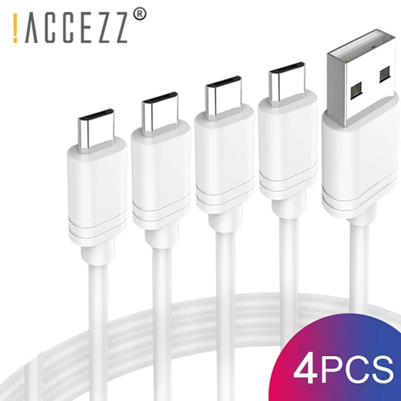 

!ACCEZZ 4PCS Micro USB Cable For Samsung S7 S6 Huawei Xiaomi mi4 Redmi Fast Charging Data Android Mobile Phone 25CM Short Cables