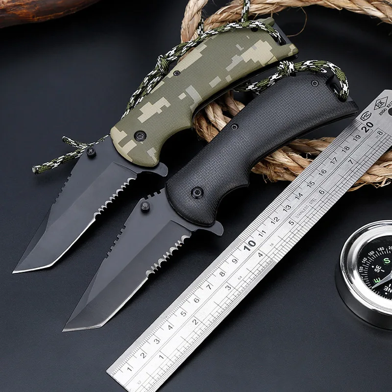 

Karambit Folding Fold Knife Portable Key Ring Camping Mini Peeler Keychain Tactical Rescue Survival Outdoor Tool Hunting