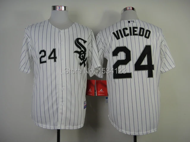 Free Shipping #24 Dayan Viciedo Chicago White Sox Roster Men's Embroidery and Stitched Authentic Jerseys Stripe S-3XL | Спорт и