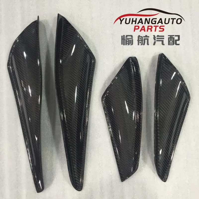 For 2008 2010 Lancer Evolution EVO 10 X Varis Front Bumper Canards