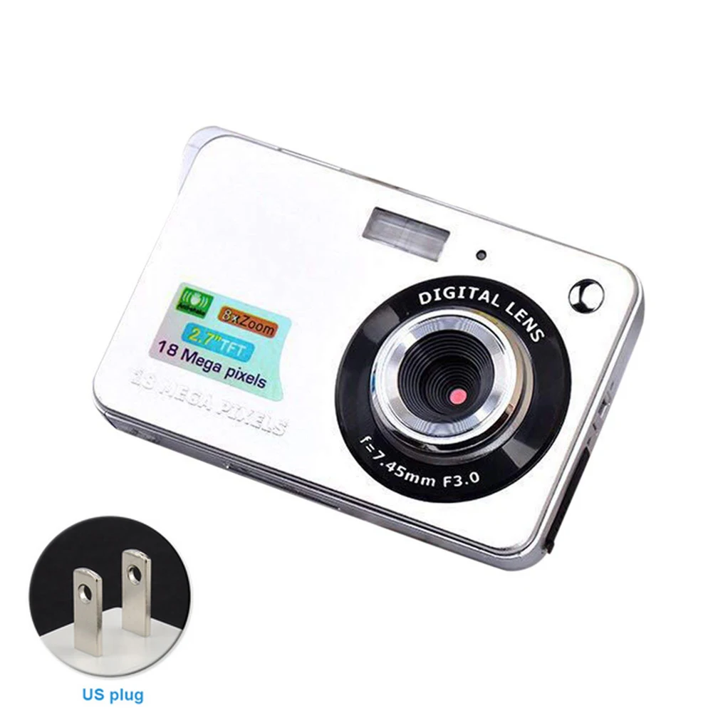 

Portable Video 18 Million Pixels High Definition Lithium Battery 2.7-inch Durable Digital Camera Mini Ultra Thin Home Recording