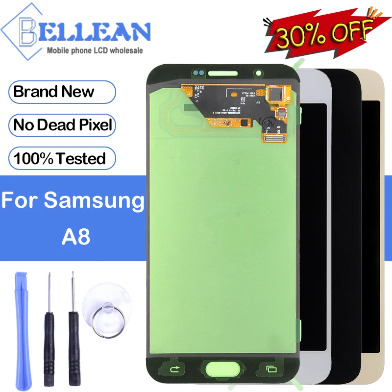 

Promotion OLED Dinamico A8 2015 LCD For Samsung Galaxy A800 Lcd Screen A800F A8 Display With Touch Screen Digitizer Assembly