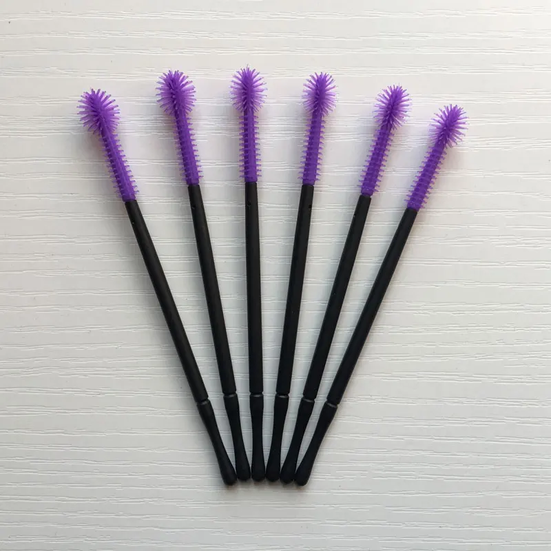 Compo a Escova Aplicador de Ponta Bola de Acessórios de Maquiagem Silicone One-off Descartável Cílios Escova Wands Ferramentas 500 Pcs 2 Beleza e saúde