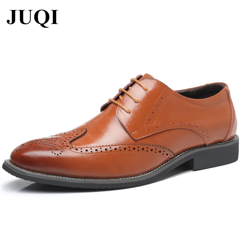 

Brand New Fashion Men Shoes Men's Business Leather Dress Shoes Male Wedding Dress Flats Men Casual Shoes Big Size 38-48