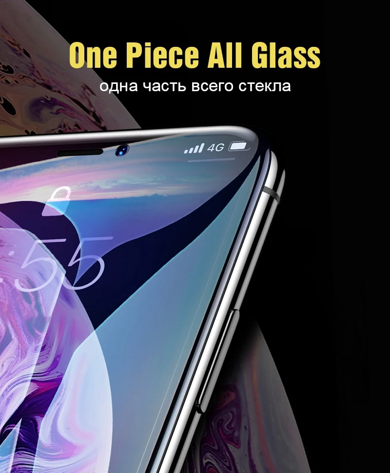 6D Protective Glass On the For iPhone 7 6 XS MAX Screen Protector Full Cover Curved Tempered Glass For iPhone 6 s XR X 10 8 Plus (6)