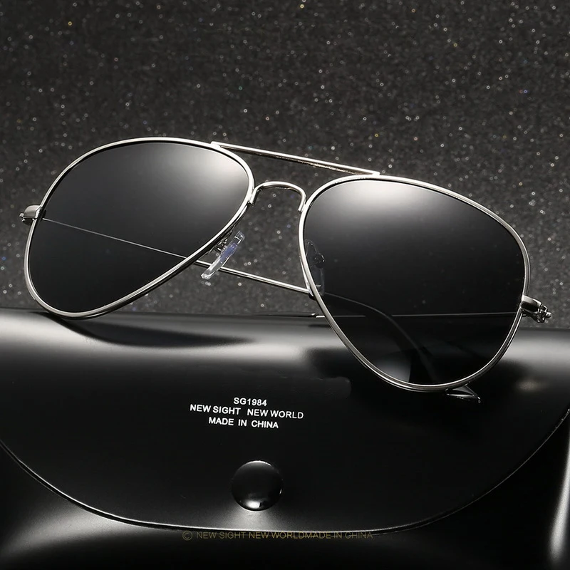

Vintage Aluminum Sunglasses Women Men Brand Designer Female Male Retro Mirrored