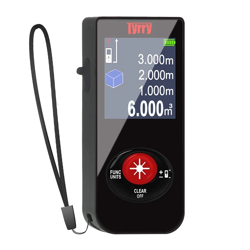 

TYRRY Laser range finder High-Precision USB Rechargeable Mini Finder Micro-Small Infrared Electronic Ruler Measurement Tool