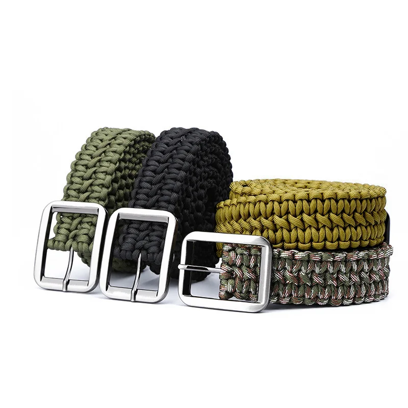 Pulseira de Corda Acessórios de Campismo Vale a Pena Militar ao ar Cinto Paracord 550 Survival Feita à Mão Tático Livre Caminhadas Equipamento 4 Esporte e Lazer