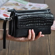 Genuine Leather Clutch Women Long Wallets Women Money Purse Large Capacity Clutch Coin Purse Ladies Wallet Phone Purse Cartera Genuine Leather Clutch Women Long Wallets Women Money Purse Large Capacity Clutch Coin Purse Ladies Wallet Phone Purse Cartera