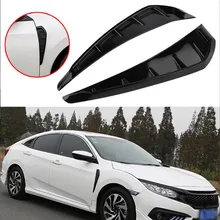 Marqueur latéral de flux d'air pour voiture, couverture de garde-boue évasé, décoration de ventilation pour HondA Civic Sedan/Coupe/Hatchback 2016-présent